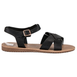 Anesia Paris Sandali neri da donna nero