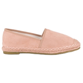 Bestelle Espadrillas rosa traforate