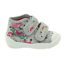 Ciabatte sneakers in angurie grigie Befado grigio verde rosa