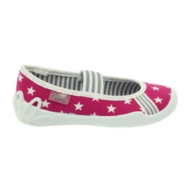 Befado scarpe per bambini ballerine pantofole 193x063 bianca rosa