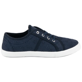 Sneakers in tessuto blu blu navy