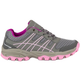 Scarpe sportive da donna grigio rosa