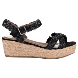 Corina Sandali espadrillas neri nero