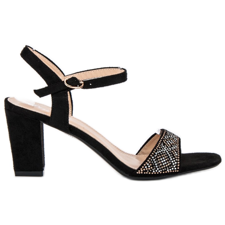 Sandali eleganti con tacco alto nero