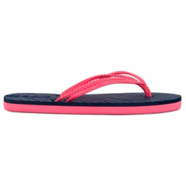 Ax Boxing Infradito in gomma blu rosa