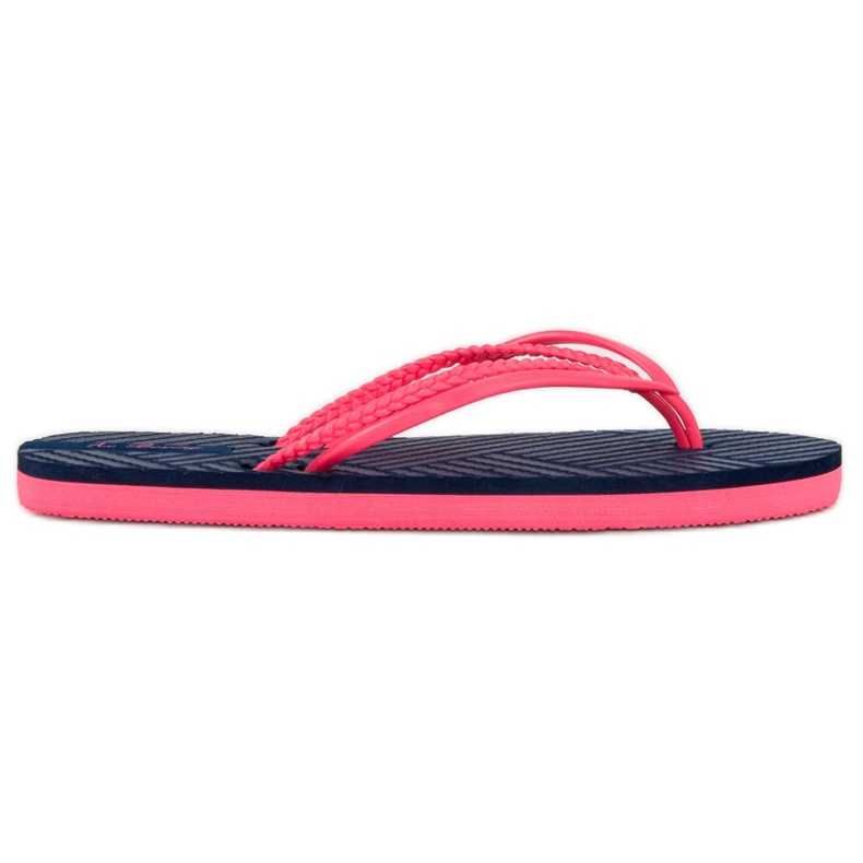 Ax Boxing Infradito in gomma blu rosa