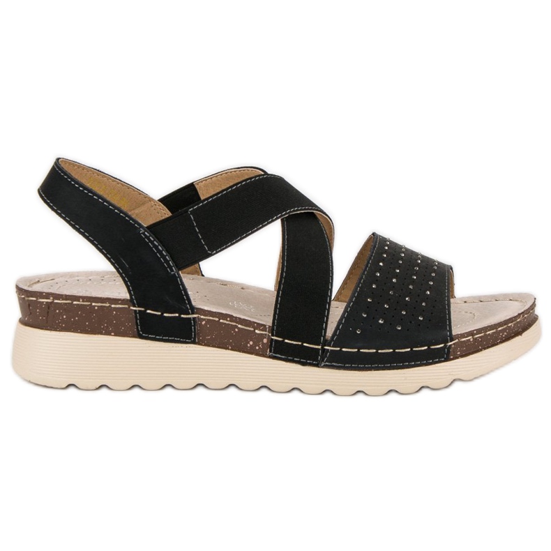 Sandali vinceza slip-on nero