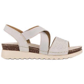 Sandali vinceza slip-on marrone grigio multicolore