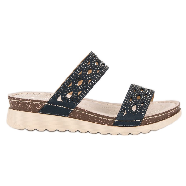 Vinceza Ciabatte VICEZA traforate blu