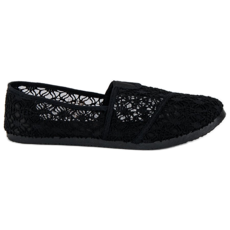 Ballerine in pizzo nero