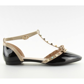 Ballerine con borchie nere DM29P nere nero