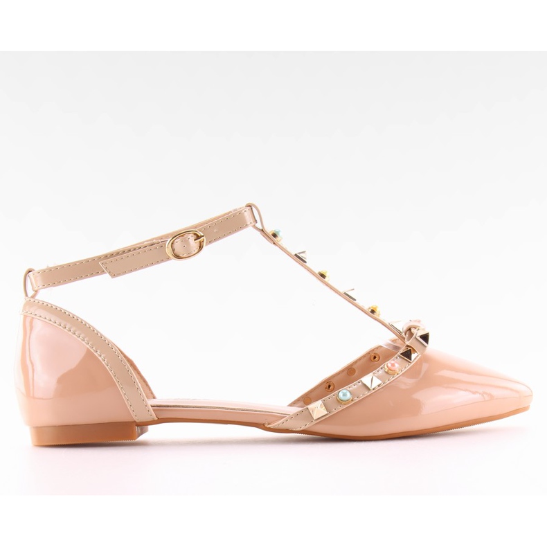 Ballerine con borchie rosa DM29P rosa