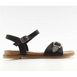 Sandali neri da donna F5910 neri nero