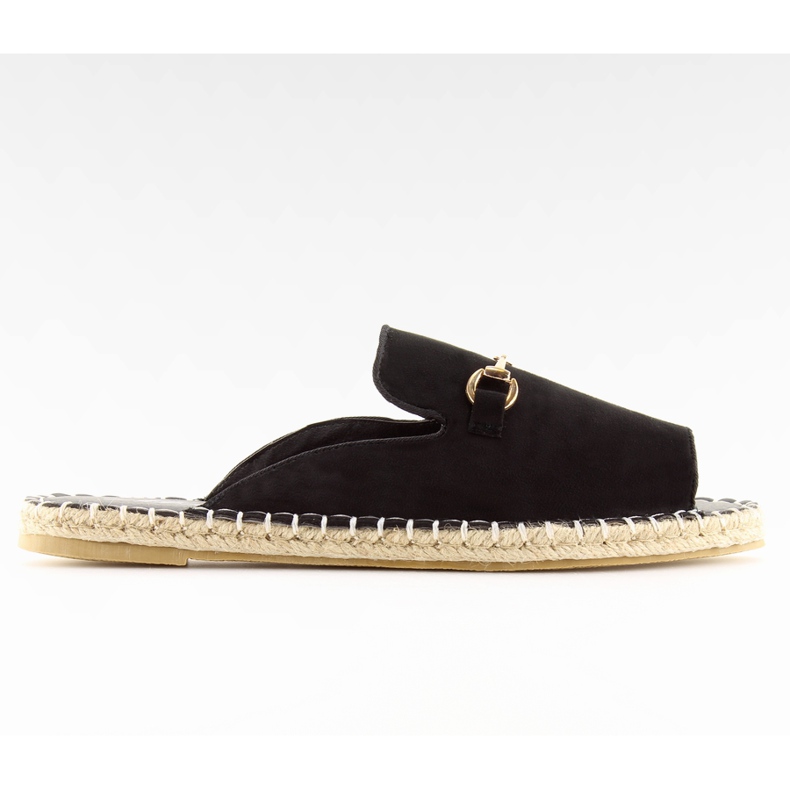 Espadrillas nere aperte 99-3 nere nero