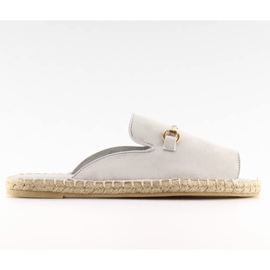 Espadryle punta aperta grigio 99-3 grigio