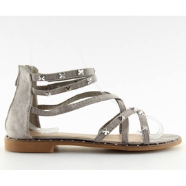 Sandali da donna grigi 358 grigi II-GAT grigio