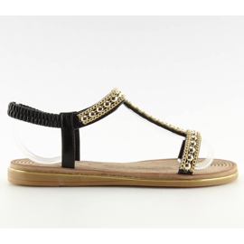 Sandali neri da donna S37-san Nero