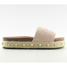 Ciabatte LS51 espadrillas beige garofano