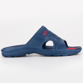 Pantofole di gomma blu navy