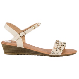 Renda Sandali con zeppa alla moda marrone