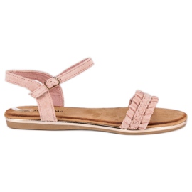 Super Me Sandali bassi in camoscio rosa