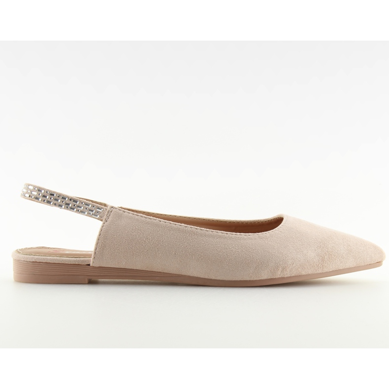 Ballerine con tacco aperto rosa JL39P rosa