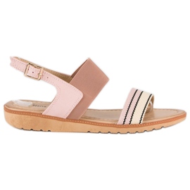Sandali piatti casual rosa
