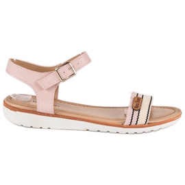 Sandali piatti casual rosa