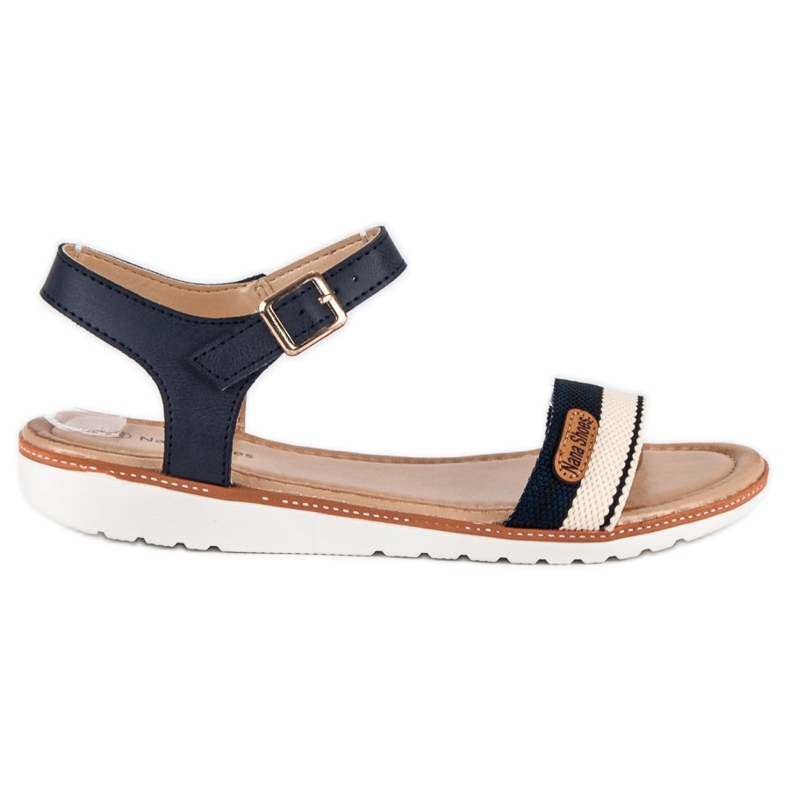 Sandali piatti casual blu