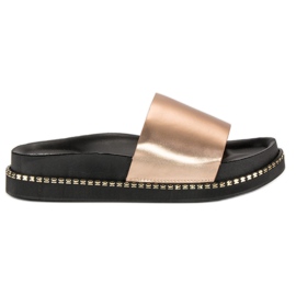 Bestelle Pantofole da donna dorate d'oro