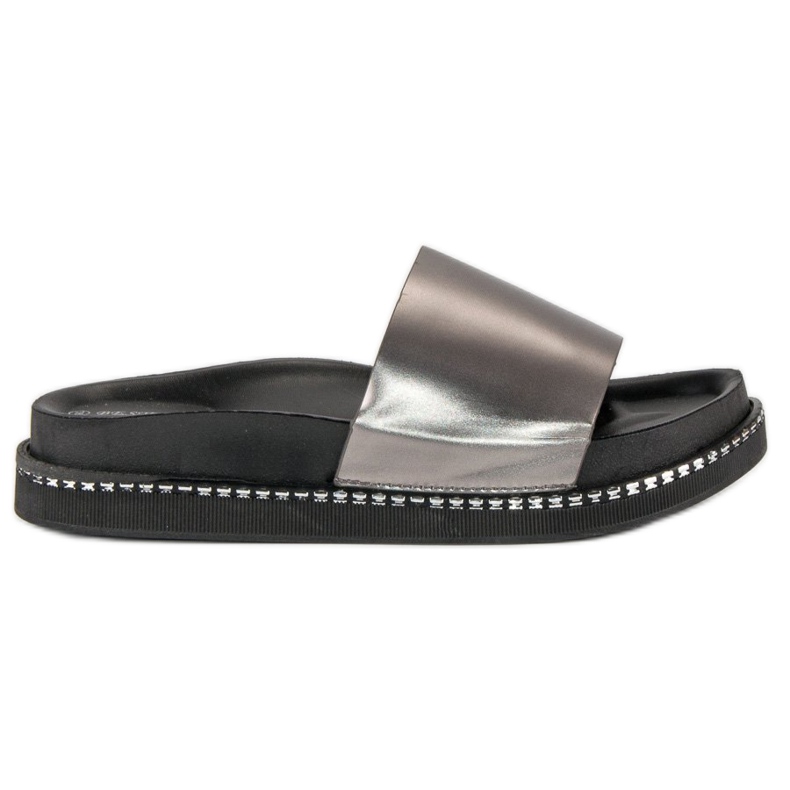 Bestelle Ciabatte da donna in argento grigio