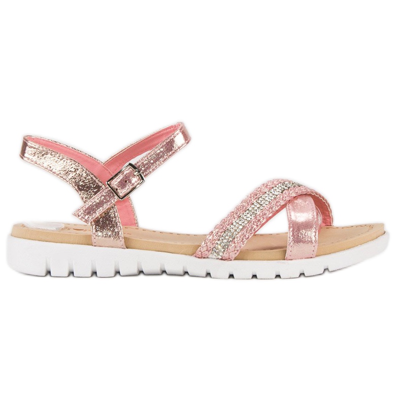Top Shoes Sandali piatti rosa