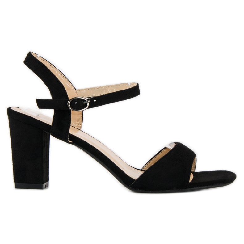 Lovit Sandali neri con tacco alto nero