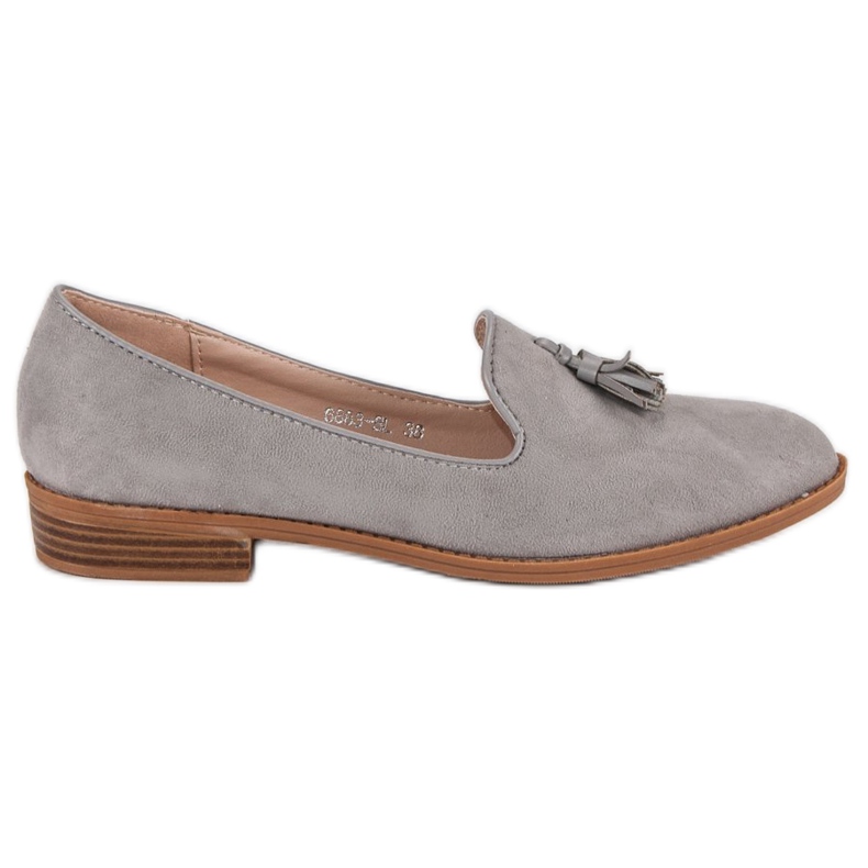 SDS Signori alla moda in pelle scamosciata grigio