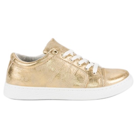 Sport Sneakers annodate dorate d'oro