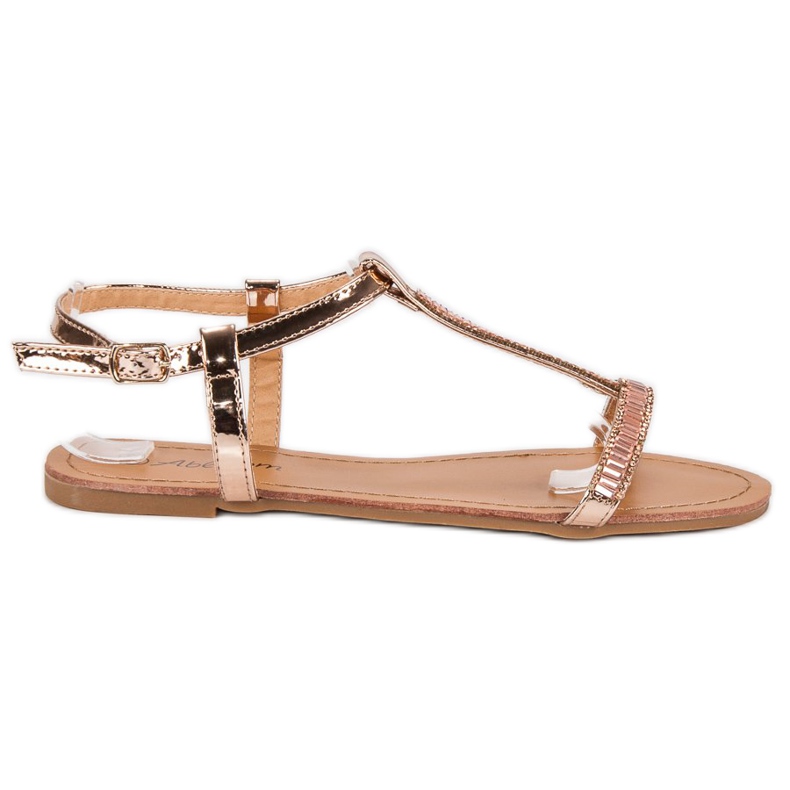 Abloom Sandali piatti laccati rosa