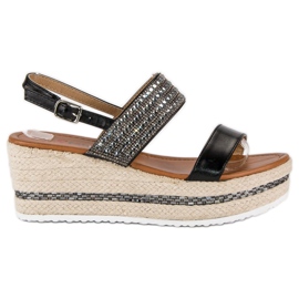 Seastar Espadrillas con zeppa nero