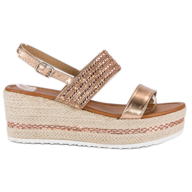 Seastar Espadrillas con zeppa giallo multicolore rosa