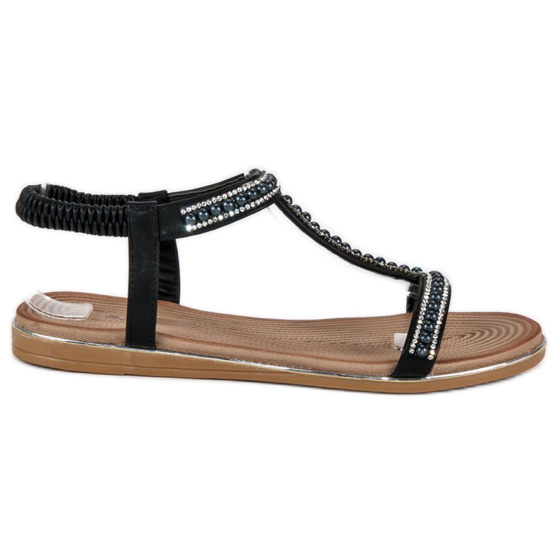 Juliet Sandali piatti neri nero