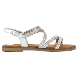 Sweet Shoes Sandali d'argento da donna grigio