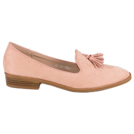 SDS Signori alla moda in pelle scamosciata rosa