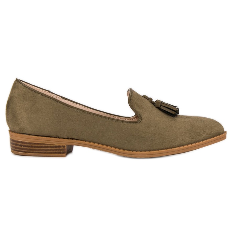 SDS Signori alla moda in pelle scamosciata verde