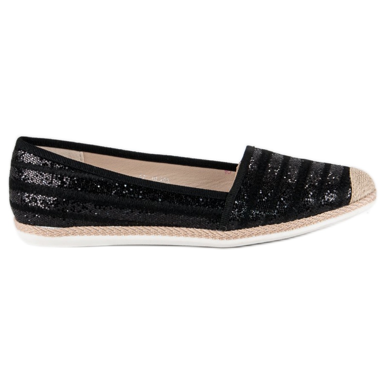 Espadrillas nere alla moda nero