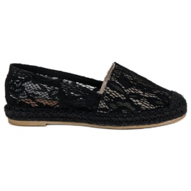 Seastar Espadrillas di pizzo nero