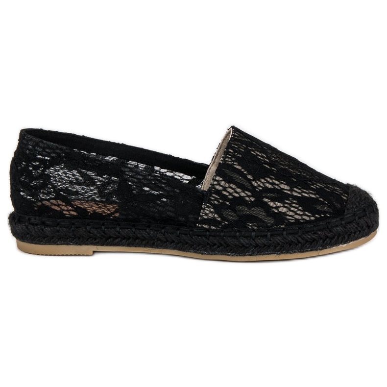 Seastar Espadrillas di pizzo nero