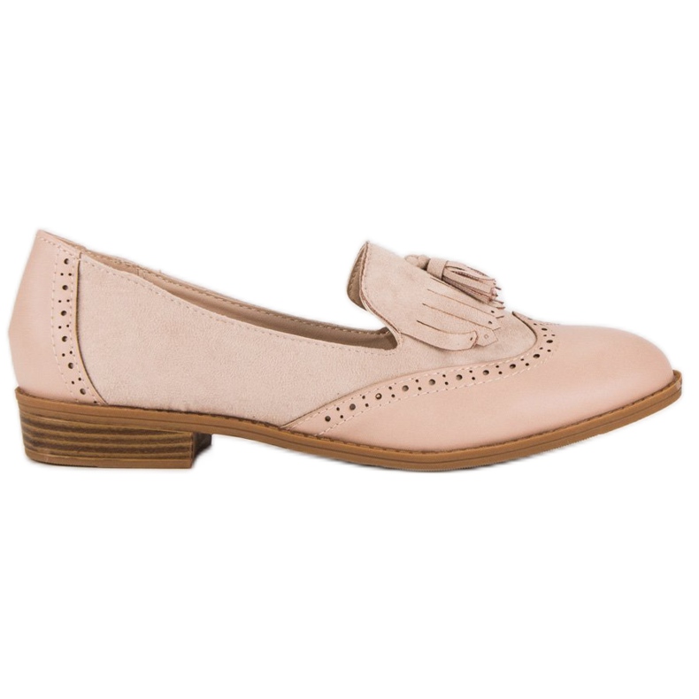 SDS Mocassini beige con frange