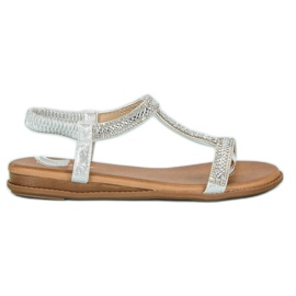 Renda Eleganti sandali slip-on grigio