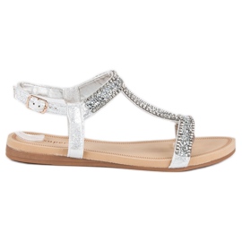 Super Me Sandali eleganti con fibbia grigio