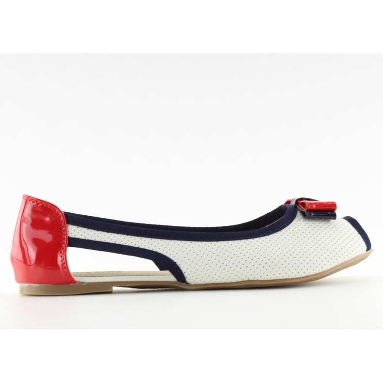 Ballerine D314 BIANCO / ROSSO / MARINO bianca