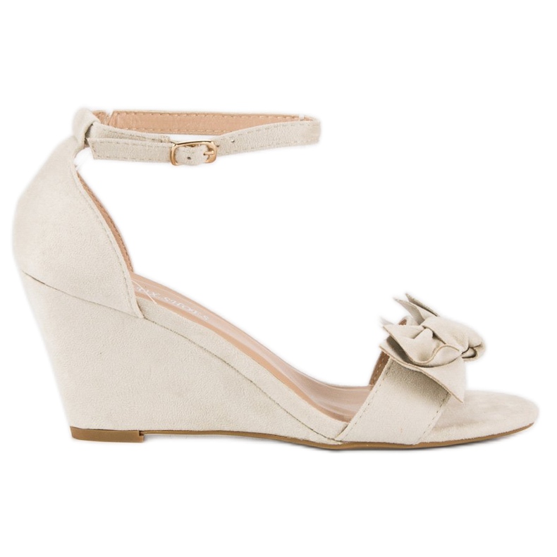 L. Lux. Shoes Sandali con zeppa alla moda marrone